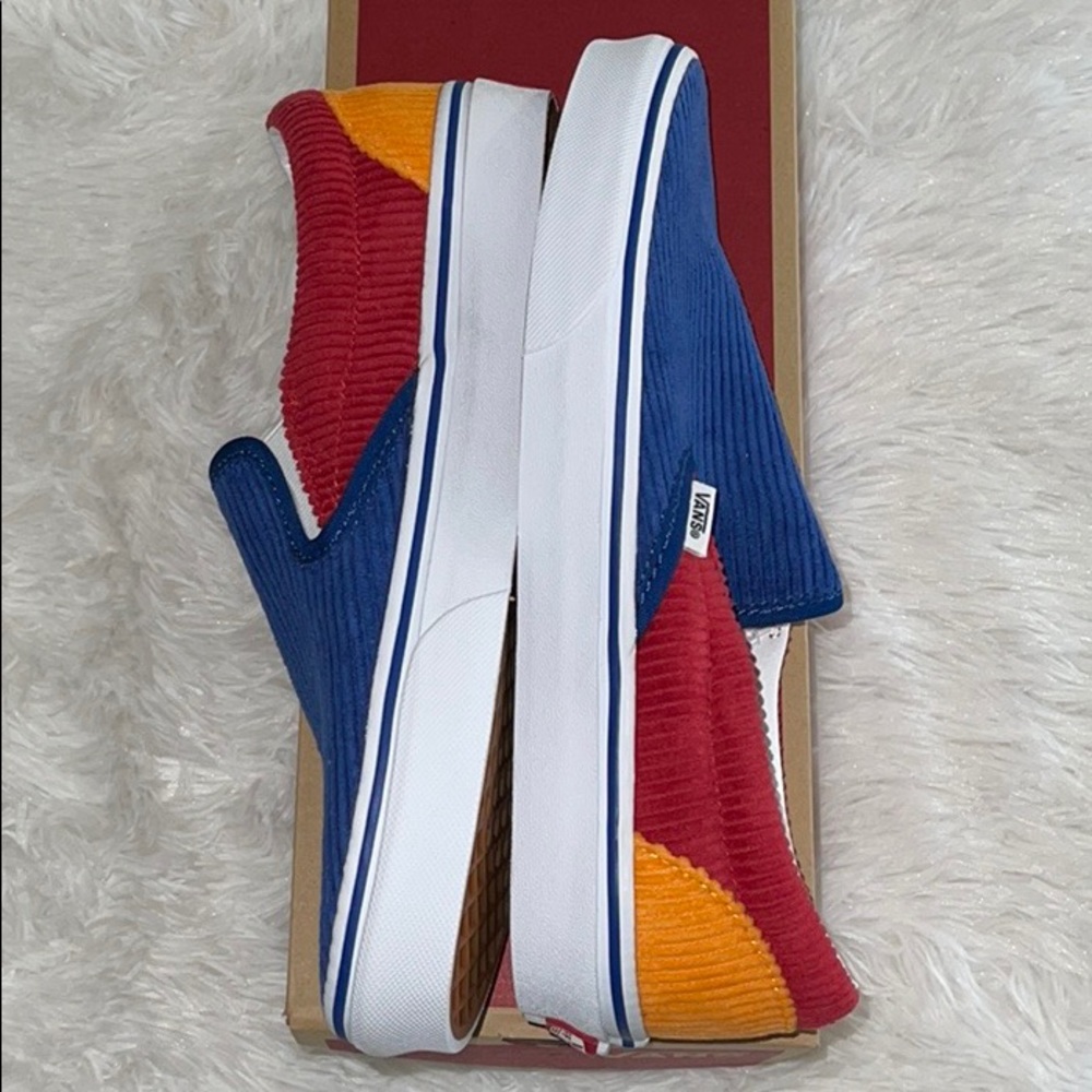Vans Courdaroy Primary Color Slip On